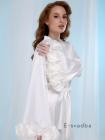 Вишуканий халат з трояндами "Irys" короткий