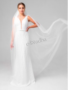 Довга фата Pronovias, один ярус