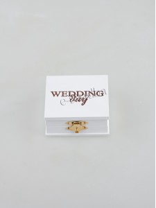Квадратна шкатулка для обручок «Wedding day» 10-1