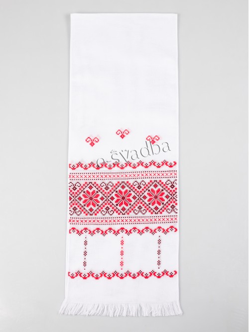 Вишитий хрестиком рушник під ноги (194 x 34)