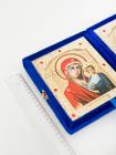 Ікони вінчальні синій оксамит "книжка" 004